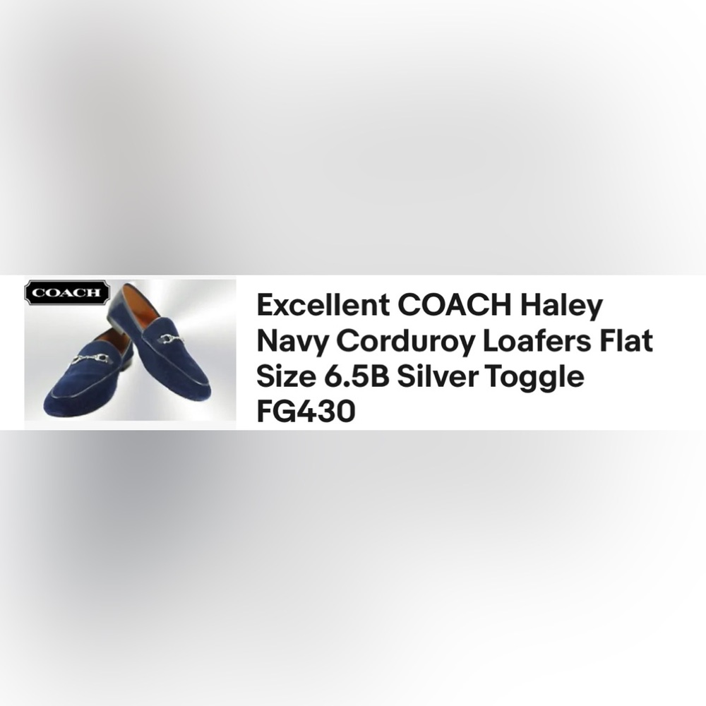 Coach loafers